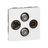 TV star socket Mosaic - TV-R-SAT - SAT - 2 modules - white