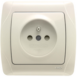 Carmen Beige UPS Socket Child Protection