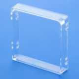 Protective cover for DIN48x48mm device, hard plastic (shallow)
