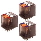 Plug-in Relay 8 pin 2 C/O 24VDC 12A, series PT