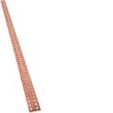 Copper rail quadro 50x5 L1750 mm