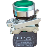 Pushbutton switch LED FP PCPI GREEN 1NO IP40 230V