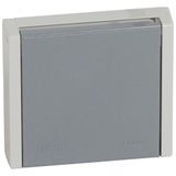 Socket outlet Plexo - IP 44 - 20 A - 3P+E - flush mounting - grey