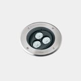 Recessed uplighting IP66-IP67 Gea Power LED Pro Ø185mm Efficiency LED 6.3W LED warm-white 3000K ON-OFF AISI 316 stainless steel 670lm