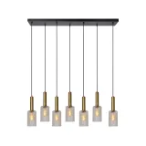 Lucide CORALIE - Pendant light - 7xE27 - Transparant