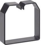 Cable retaining clip made of PVC for LKG 75x75mm black