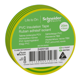 Insulation tape 19mmx20m yellow_green