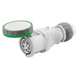 STRAIGHT CONNECTOR HP - IP66/IP67/IP68/IP69 - 3P+N+E 63A >50V 100-300HZ - GREEN - 10H - MANTLE TERMINAL