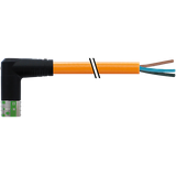 MQ15-X-Power fem. 90° left cable PUR 4x2,5+2x1,5 sh. or+dragch 30m