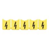 Terminal cover, Wemid, yellow, Height: 59 mm, Width: 14.15 mm, Depth: 