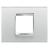 LUX PLATE 2-GANG ICED GLASS GW16202CG