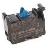 Contact Block, 22.5mm, Plastic, 1 Normally Open, Low Volt