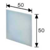 Microtriple reflector 50x50mm, self-adhesive E39 1240A