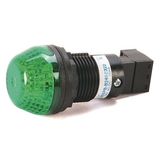 Allen-Bradley 855PS-B24SE322 855PS Panel Mount Strobe, Black Housing, 24V AC/DC, 30 mm, Green Lens, 22.5 mm Mounting Hole