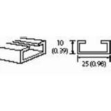 Safety Edge C-Rail, Aluminum, Type C112/A, Code A, 3m Length