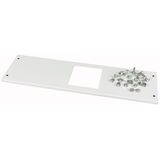 Front cover, +mounting kit, for NZM2, horizontal, 3p, HxW=150x425mm, grey