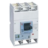 Circuit breaker DPX3 1600 3P poles,rated current of 1600A and S10 electronic protection unit