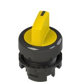 Yellow two-position short lever selector E2 1SE12ECA51AB