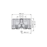 M120/35, TERMINAL BLOCK, FEED THROUGH, 35X69X70MM