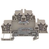 Multi-tier modular terminal, Tension-clamp connection, 2.5 mm², 500 V,