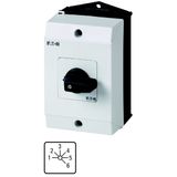 Step switches, T0, 20 A, surface mounting, 3 contact unit(s), Contacts: 6, 45 °, maintained, Without 0 (Off) position, 1-6, Design number 8233