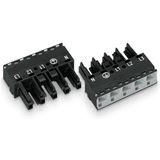 Socket 5-pole Cod. A black