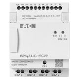 Control relays, easyE4 (expandable, Ethernet), 12/24 V DC, 24 V AC, Inputs Digital: 8, of which can be used as analog: 4, push-in terminal