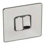 Synergy Sleek 2 gang 2-way switch - 10AX - Polished Stainless Steel