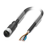 SAC-4P-1,10-PUR/8P-M12FS SH SO - Sensor/actuator cable