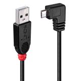 1m USB 2.0 Type A to Micro-B Cable, 90 Degree Right Angle For use with cameras, mobile phones and PDAs!