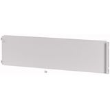 Front plate, blind, HxW= 200 x 600mm