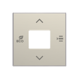 CP-RTC-FC-85AI Cover plate - free@home / KNX fan coil control - Stainless Steel for Thermostat Central cover plate Stainless steel - Sky Niessen