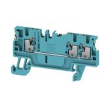 Feed-through terminal block, PUSH IN, 1.5 mm², 500 V, 17.5 A, Number o