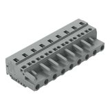 1-conductor female connector CAGE CLAMP® 2.5 mm² gray