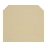 Partition plate (terminal), Intermediate plate, 32.5 mm x 46 mm, beige