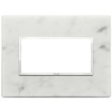 Plate 4M stone Carrara white