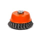 Cup brush M14 125mm for angle grinder M14 (twisted wire)