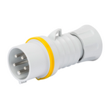 STRAIGHT PLUG HP - IP44/IP54 - 3P+N+E 32A 100-130V 50/60HZ - YELLOW - 4H -  FAST WIRING