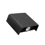 LUNARIX SCONCE 2W CCT 230V IP54 Ra90 110x100x40mm BLACK, up/down light