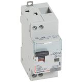 Differential circuit breaker DX³4500 high inlet and low outlet screw U+N 230V~ - 25A typeAC 300mA - curve C - 2 modules