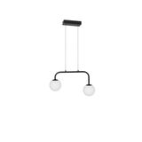 Sandy Black Metal & Aluminium   White Opal Glass  LED 16 Watt 240 Volt   1030Lm 3200K IP20  L: 35 W: 12.5 H: 115 cm Adjustable height