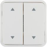 CUBYKO KNX 2 BUTTON PANEL WHITE 2 ROLL INDICATOR