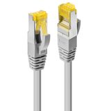 0.5m RJ45 S/FTP LSZH Network Cable, Grey Cat.6A Plug, Cat.7 raw cable