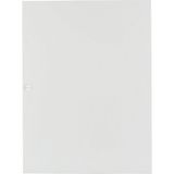 Flush mounted steel sheet door white, for 24MU per row, 2 rows