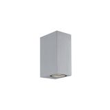 2/Lights Wall Lamp Silver Square H:150 Tilos