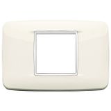 Round plate 2centrM Bright arctic white