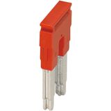 PLUG-IN BRIDGE, 2PTS FOR 16MM² TERMINAL BLOCKS, RED