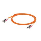 (Assembled) Fibre-optic data cable, ZIPCORD, ST, ST IP 20, PVC, 62.5 µ