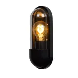 Lucide CAPSULE - Wall light Outdoor - 1xE27 - IP54 - Black