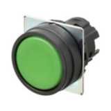 Pushbutton A22NZ 22 dia., bezel plastic, flat, momentary, cap color op